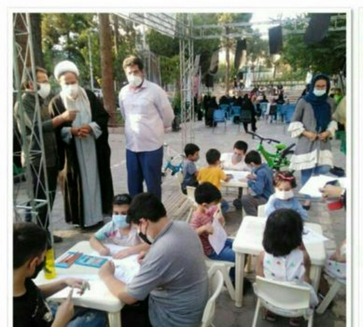 نمایش آیینی تعزیت خورشید در دومین بوستان قدیمی شهر تهران