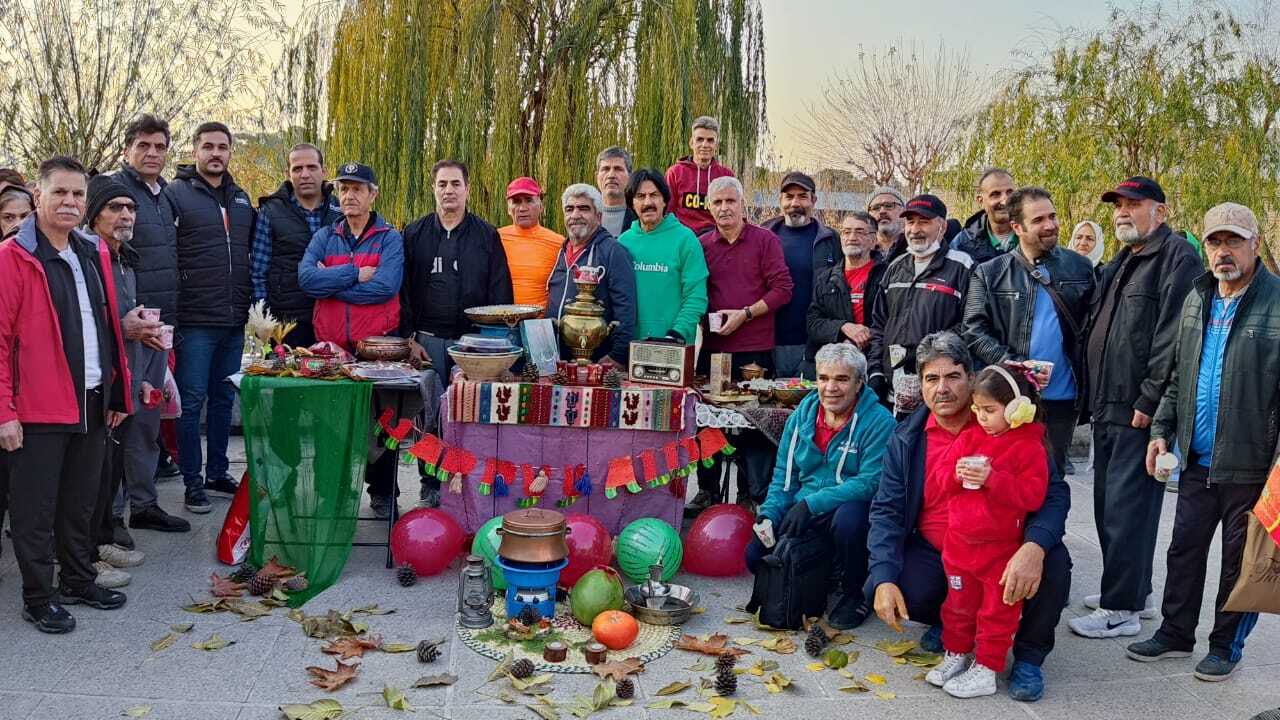ورزش صبحگاهی با طعم و رنگ یلدایی