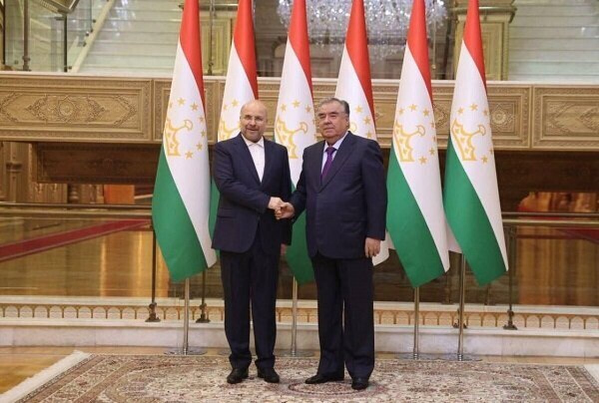 دیدار قالیباف و رئیسجمهور تاجیکستان